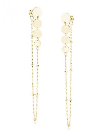 item number: Z1855EG Silver (925) gold-plated earrings 