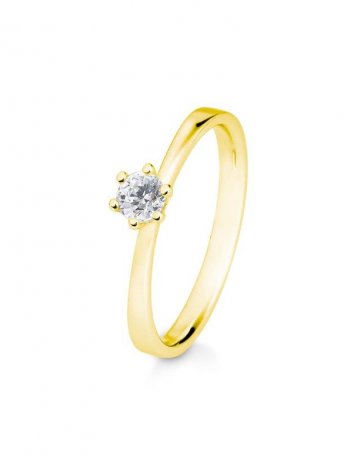 SOLITAIRE 14k gullhringur 0,25ct demantur