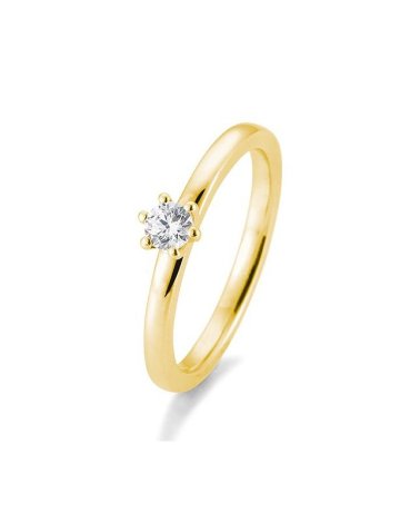 SOLITAIRE 14k gullhringur 0,20ct demantur