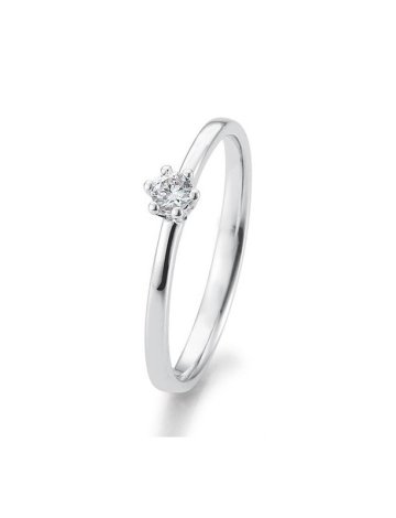 SOLITAIRE 14k gullhringur 0,10ct demantur