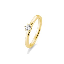 SOLITAIRE 14k gullhringur 0,20ct demantur