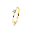 SOLITAIRE 14k gullhringur 0,20ct demantur